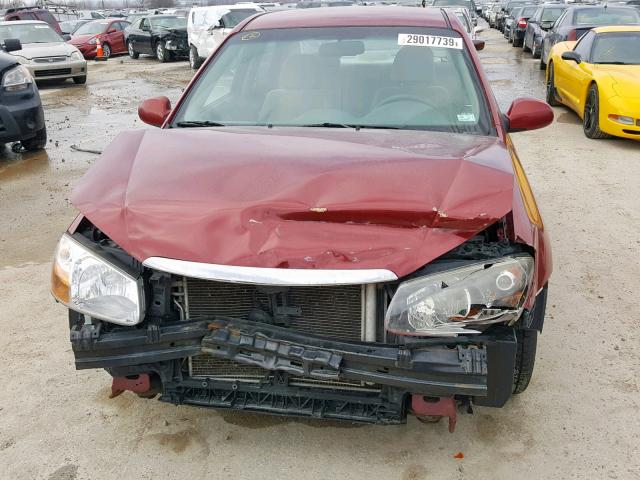 KNAFE221695620703 - 2009 KIA SPECTRA EX BURGUNDY photo 9