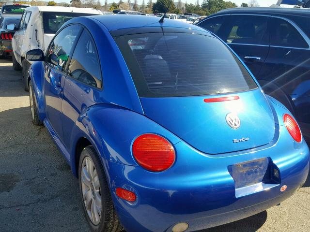 3VWCD21C23M434814 - 2003 VOLKSWAGEN NEW BEETLE Mavi foto 3