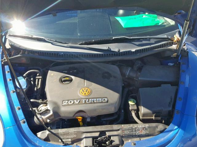 3VWCD21C23M434814 - 2003 VOLKSWAGEN NEW BEETLE Mavi foto 7
