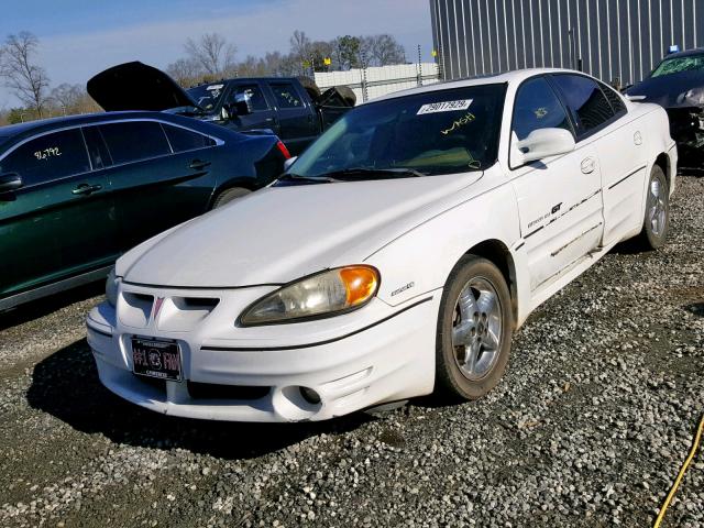 1G2NW52E81C142207 - 2001 PONTIAC GRAND AM G WHITE photo 2