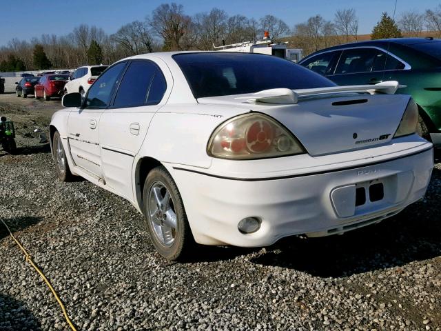 1G2NW52E81C142207 - 2001 PONTIAC GRAND AM G WHITE photo 3