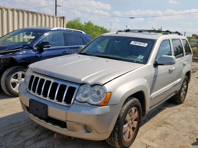 1J8HR58298C189584 - 2008 JEEP GRAND CHER TAN photo 2