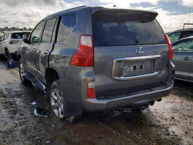 JTJJM7FX1B5021383 - 2011 LEXUS GX PREMIUM GRAY photo 3