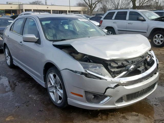 3FAHP0DC7AR400633 - 2010 FORD FUSION SPO SILVER photo 1