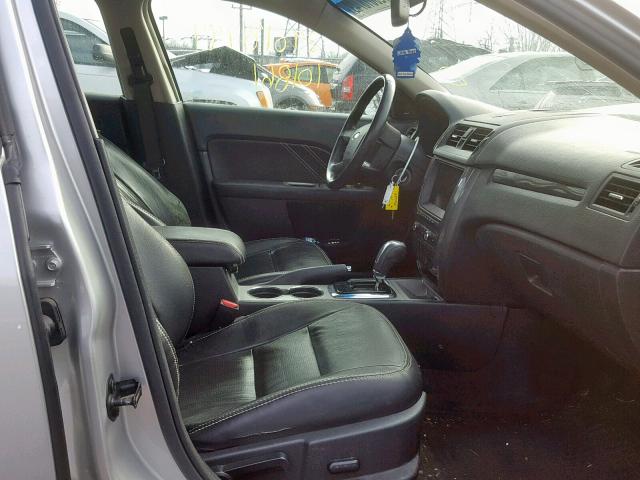 3FAHP0DC7AR400633 - 2010 FORD FUSION SPO SILVER photo 5