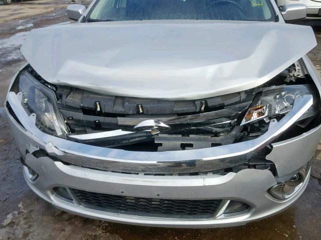 3FAHP0DC7AR400633 - 2010 FORD FUSION SPO SILVER photo 9