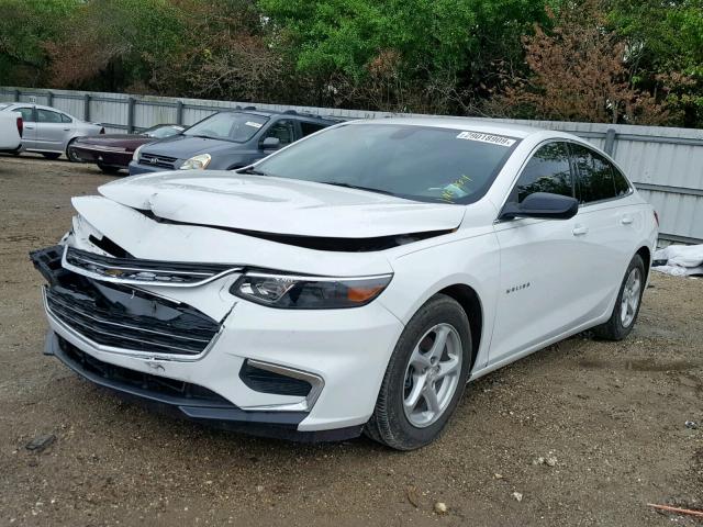 1G1ZB5ST8GF197912 - 2016 CHEVROLET MALIBU LS WHITE photo 2