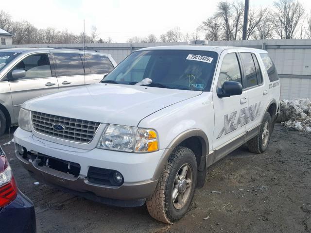 1FMDU74E62ZA18615 - 2002 FORD EXPLORER E WHITE photo 2