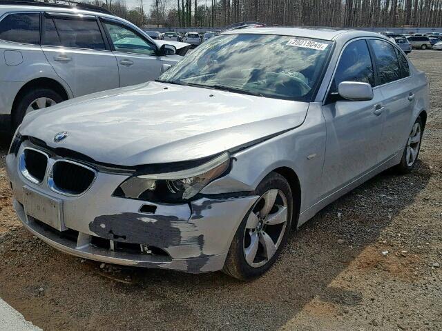 WBANE53546CK81039 - 2006 BMW 525 I SILVER photo 2