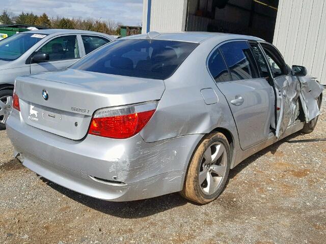 WBANE53546CK81039 - 2006 BMW 525 I SILVER photo 4