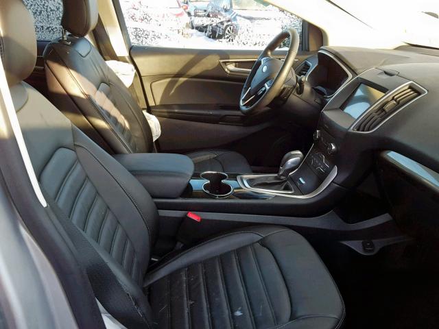 2FMPK4J98HBB52188 - 2017 FORD EDGE SEL SILVER photo 5