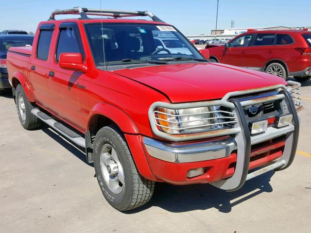 1N6ED27T8YC409845 - 2000 NISSAN FRONTIER C RED photo 1