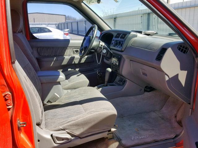 1N6ED27T8YC409845 - 2000 NISSAN FRONTIER C RED photo 5