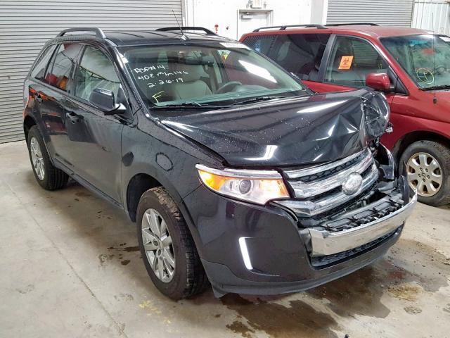 2FMDK3JC7DBE10073 - 2013 FORD EDGE SEL BLACK photo 1