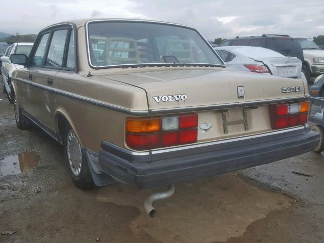 YV1AA8845L1399942 - 1990 VOLVO 240 BASE GOLD photo 3