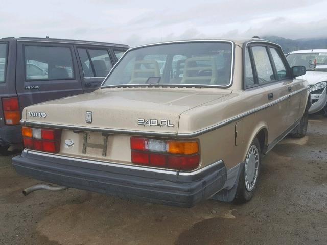 YV1AA8845L1399942 - 1990 VOLVO 240 BASE GOLD photo 4