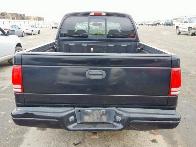 1B7GL2AX9YS654377 - 2000 DODGE DAKOTA QUA BLACK photo 9