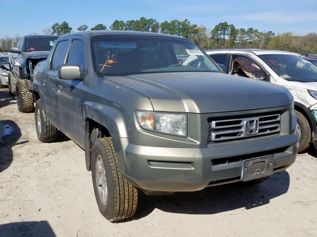 2HJYK164X7H508586 - 2007 HONDA RIDGELINE GREEN photo 1