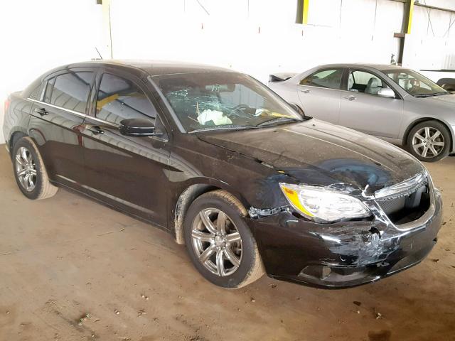 1C3CCBABXCN145302 - 2012 CHRYSLER 200 LX BLACK photo 1