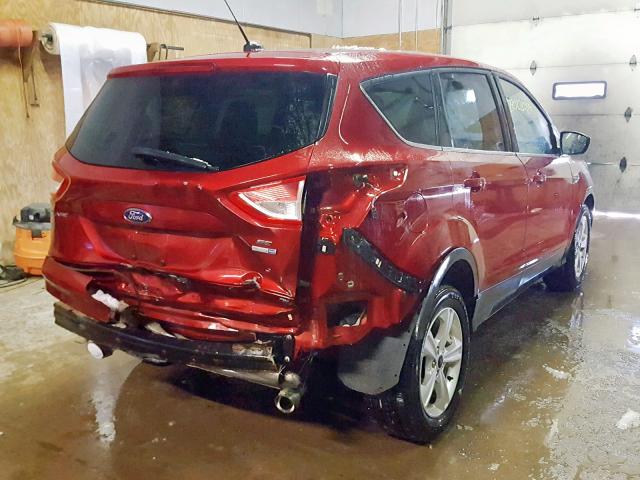 1FMCU9GX1EUB69951 - 2014 FORD ESCAPE SE RED photo 4