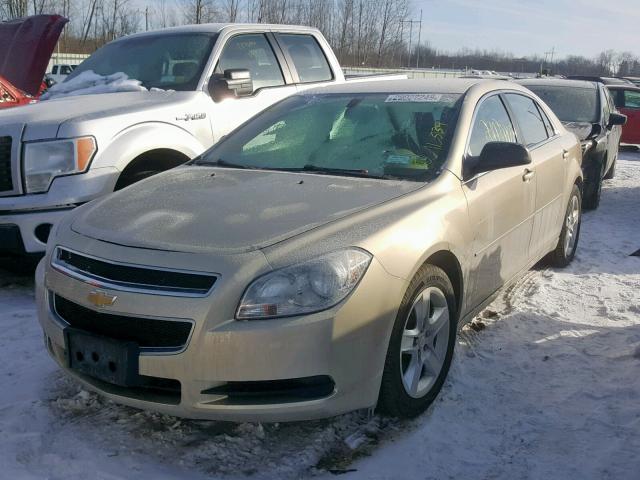 1G1ZB5EB3AF272736 - 2010 CHEVROLET MALIBU LS TAN photo 2