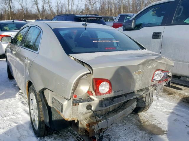 1G1ZB5EB3AF272736 - 2010 CHEVROLET MALIBU LS TAN photo 3