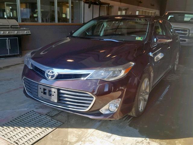 4T1BK1EB0EU116832 - 2014 TOYOTA AVALON BAS BURGUNDY photo 2