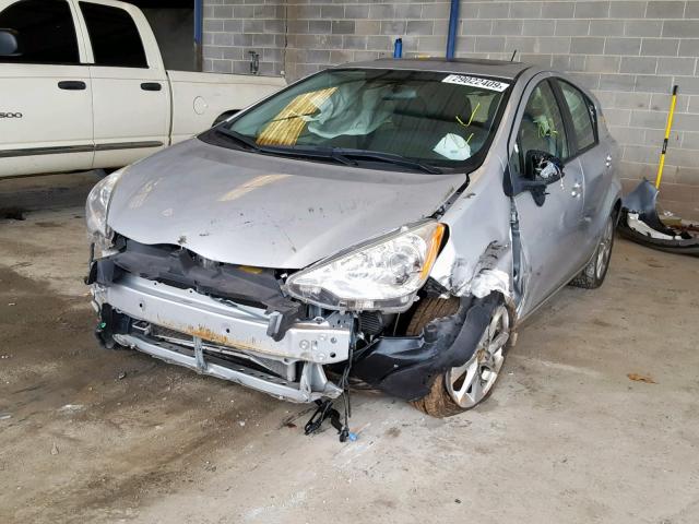 JTDKDTB33D1055791 - 2013 TOYOTA PRIUS C SILVER photo 2