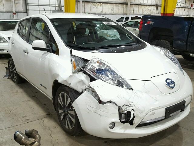 1N4AZ0CP2DC420064 - 2013 NISSAN LEAF S WHITE photo 1