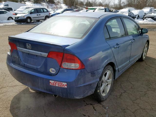 2HGFA16609H506902 - 2009 HONDA CIVIC LX-S BLUE photo 4