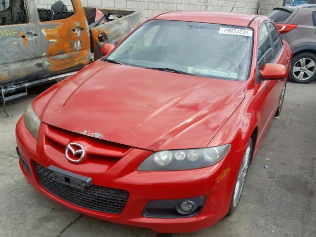 JM1GG12L061102148 - 2006 MAZDA SPEED 6 RED photo 2