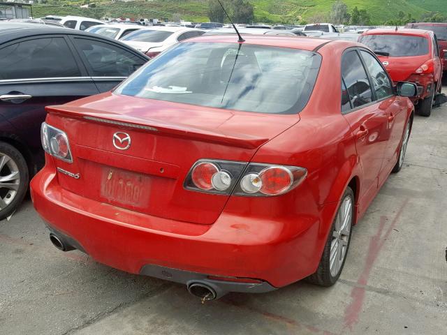 JM1GG12L061102148 - 2006 MAZDA SPEED 6 RED photo 4