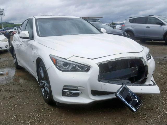 JN1BV7AP2FM349308 - 2015 INFINITI Q50 BASE WHITE photo 1