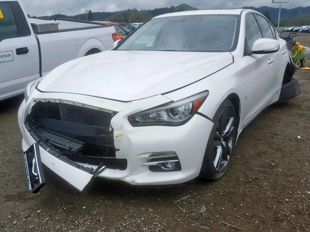 JN1BV7AP2FM349308 - 2015 INFINITI Q50 BASE WHITE photo 2