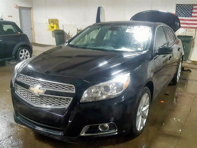 1G11H5SA8DU128767 - 2013 CHEVROLET MALIBU LTZ BLACK photo 2