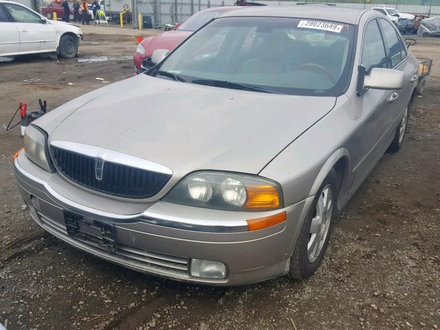 1LNHM86SX2Y679077 - 2002 LINCOLN LS GOLD photo 2
