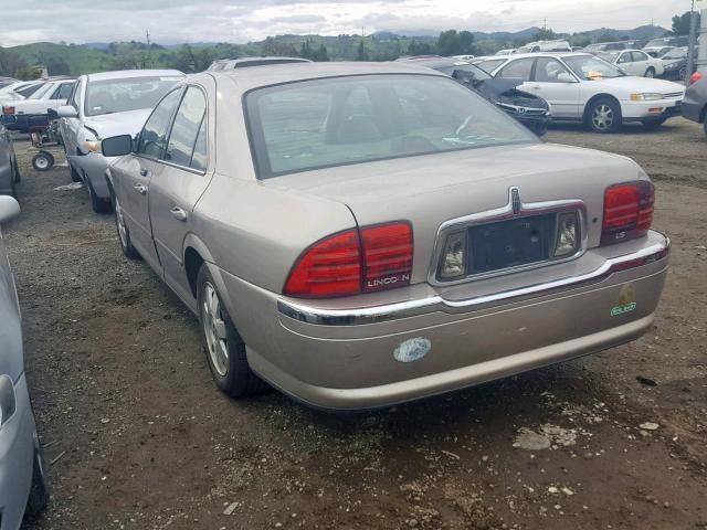 1LNHM86SX2Y679077 - 2002 LINCOLN LS GOLD photo 3