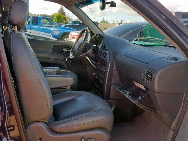 4N2ZN17T11D812039 - 2001 NISSAN QUEST GLE BLUE photo 5