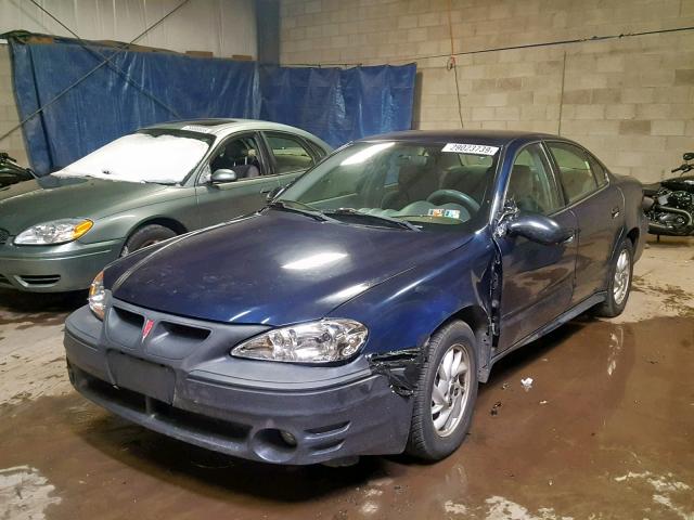 1G2NE52F44M648949 - 2004 PONTIAC GRAND AM S BLUE photo 2