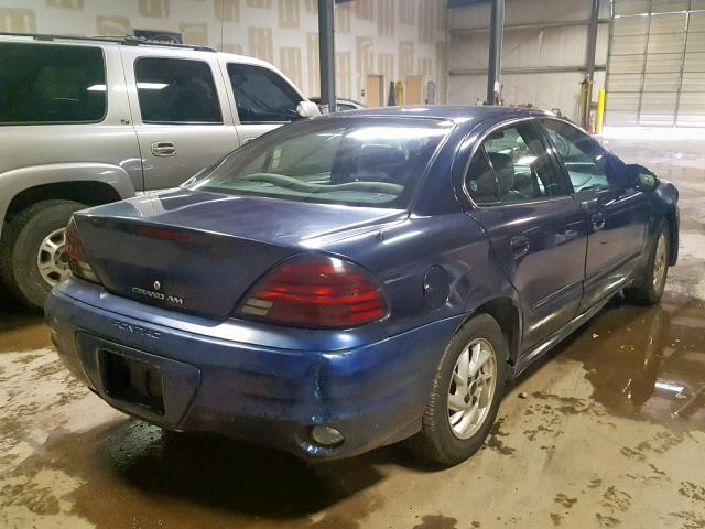 1G2NE52F44M648949 - 2004 PONTIAC GRAND AM S BLUE photo 4