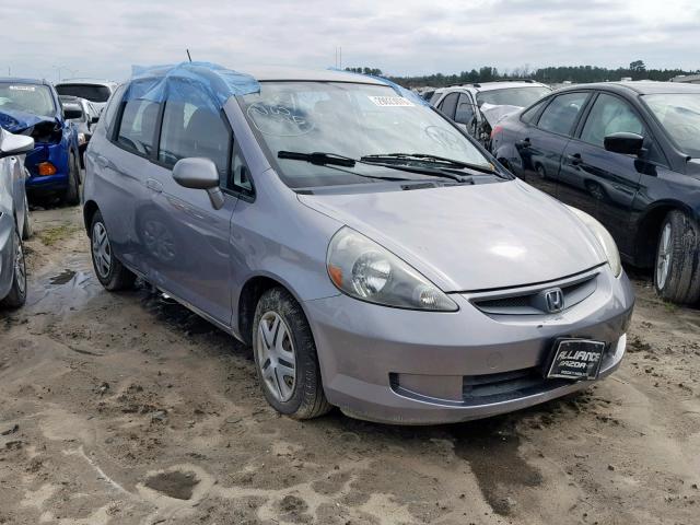 JHMGD38437S064672 - 2007 HONDA FIT SILVER photo 1