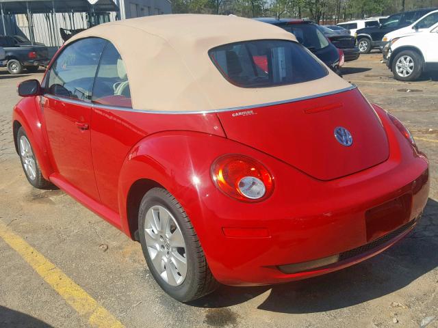 3VWRW3AL0AM006554 - 2010 VOLKSWAGEN NEW BEETLE წითელი ფოტო 3