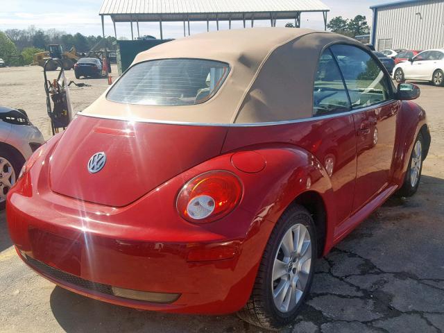 3VWRW3AL0AM006554 - 2010 VOLKSWAGEN NEW BEETLE წითელი ფოტო 4