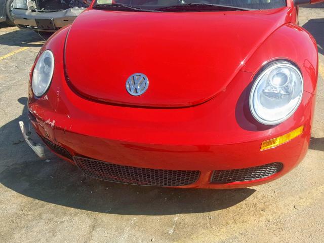 3VWRW3AL0AM006554 - 2010 VOLKSWAGEN NEW BEETLE წითელი ფოტო 9