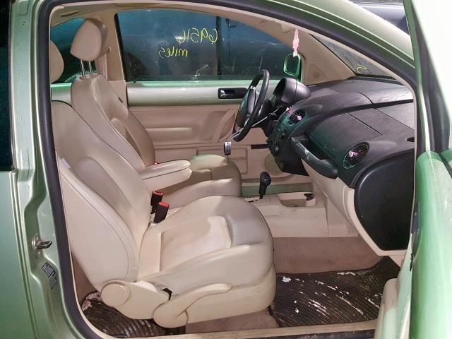 3VWRW31C06M424250 - 2006 VOLKSWAGEN NEW BEETLE GREEN photo 5