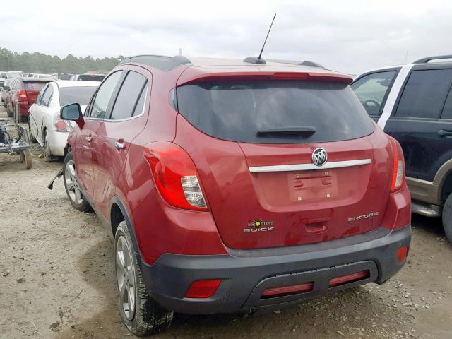 KL4CJASB5GB688634 - 2016 BUICK ENCORE MAROON photo 3