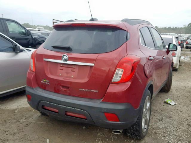 KL4CJASB5GB688634 - 2016 BUICK ENCORE MAROON photo 4