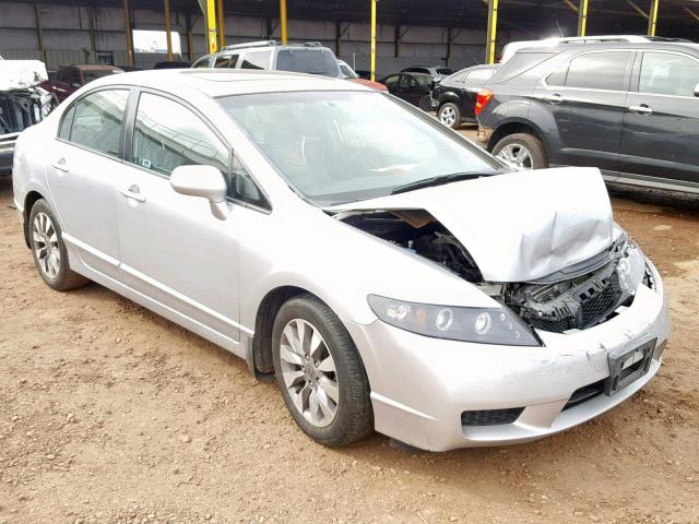 2HGFA16949H333752 - 2009 HONDA CIVIC EXL SILVER photo 1