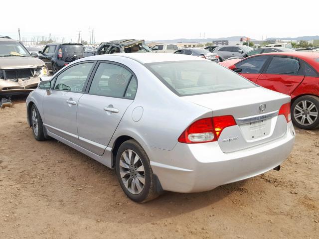 2HGFA16949H333752 - 2009 HONDA CIVIC EXL SILVER photo 3