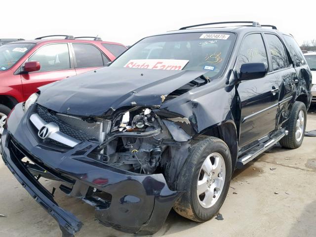 2HNYD18256H506344 - 2006 ACURA MDX BLACK photo 2